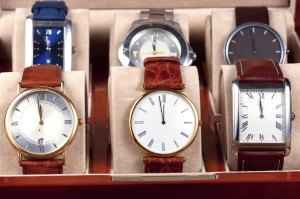 box with wristwatches